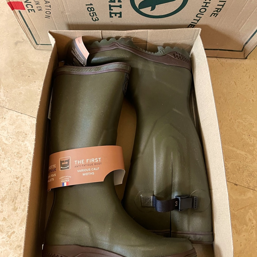 Aigle Olive Green Winter & Rain Boots - Picture 5 of 14